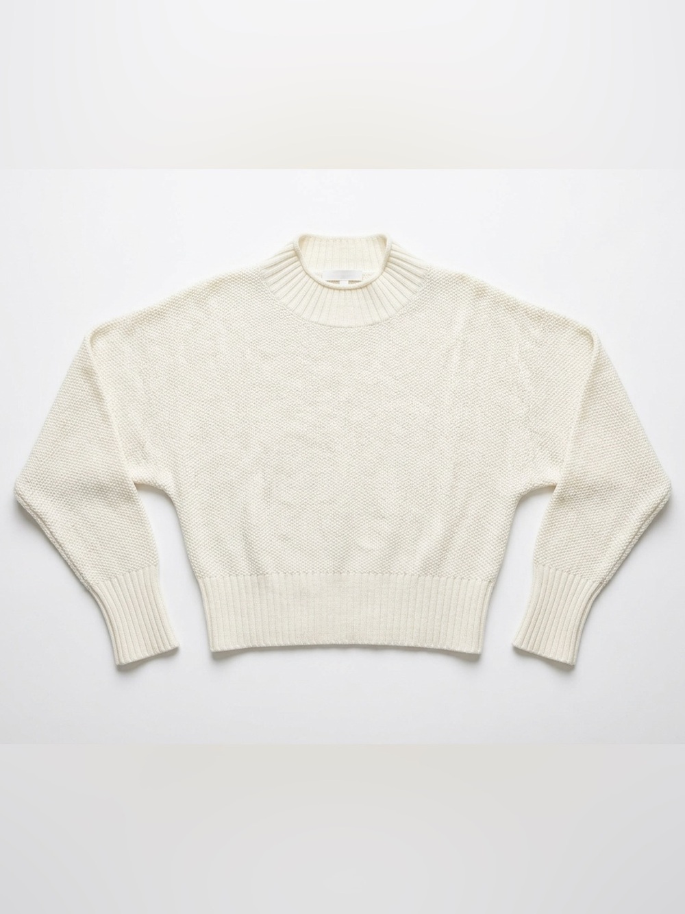 Classic Cream Crewneck Sweater - Lightweight Knit